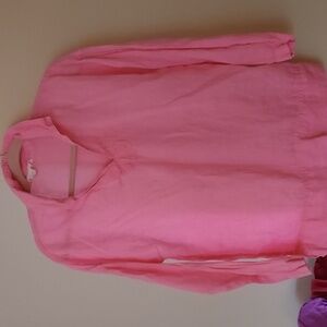 Elegant Pink Women's Button Down Shirt